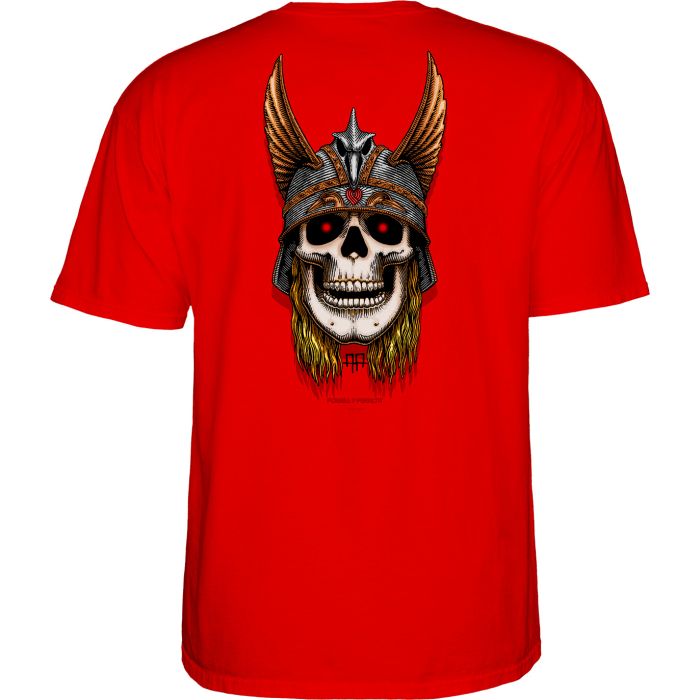 Camiseta Powell Peralta Andy Anderson Skull. Color: Rojo