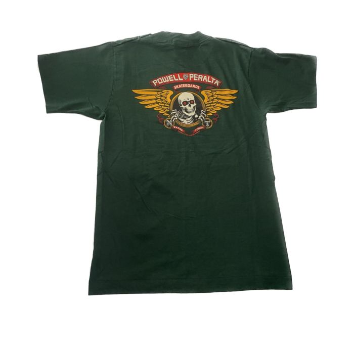 Camiseta de manga corta Powell Peralta Winged Ripper. Color: Verde MilItar
