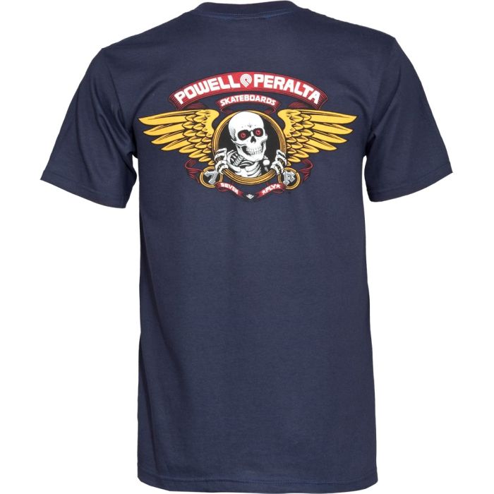 Camiseta Powell Peralta Winged Ripper. Color: Azul Marino