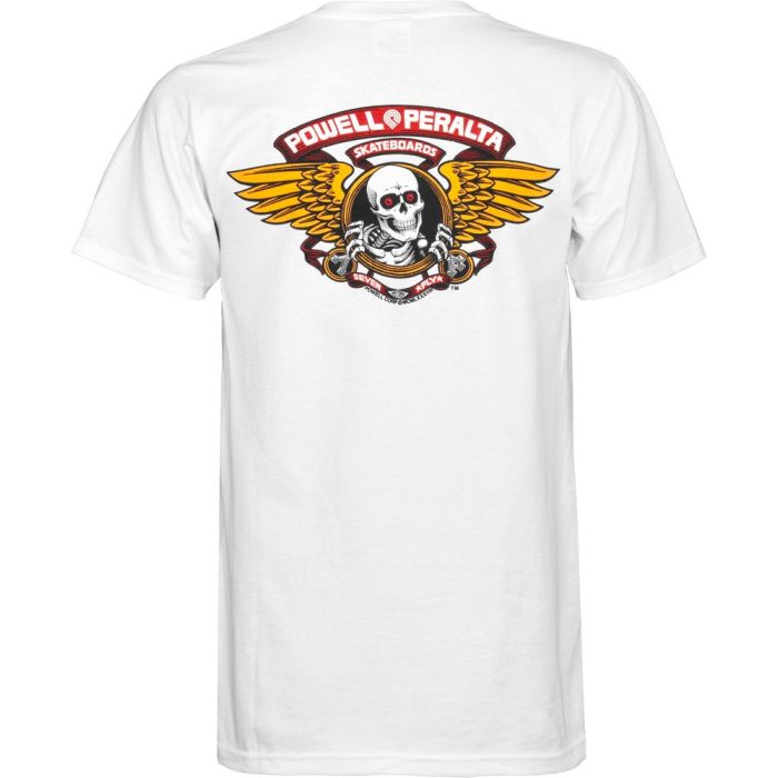 Camiseta Powell Peralta Winged Ripper. Color: Blanco