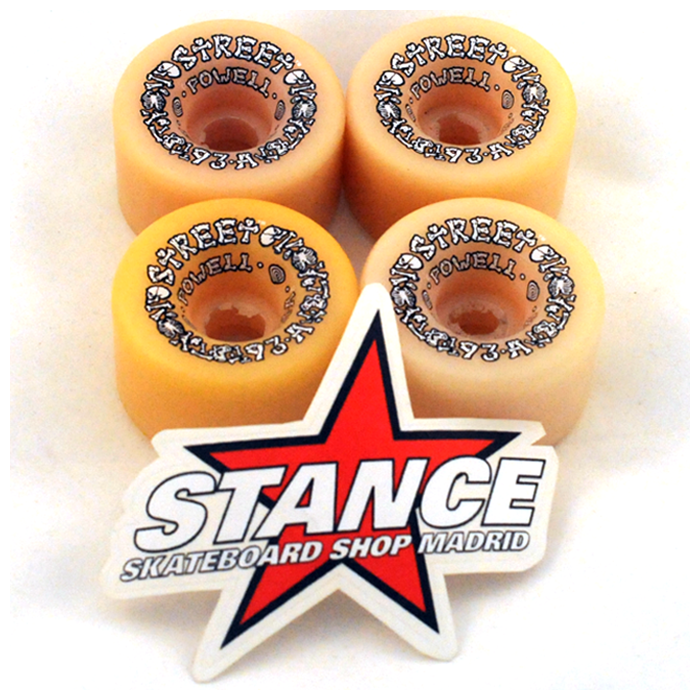 Ruedas Powell Peralta NOS street Style. 57mm x 36mm. 93a. Color: Natural