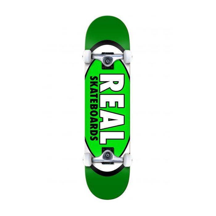 Monopatín Completo Real Skateboards Complete Classic Oval 8.0" x 31.75". Color: Verde 