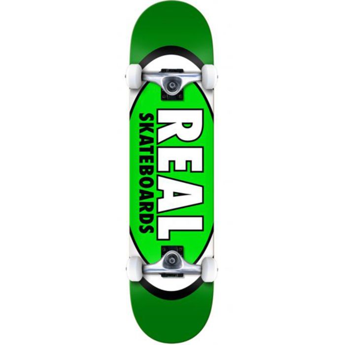 Monopatín Completo Real Skateboards Complete Classic Oval 8.0" x 31.75". Color: Verde 
