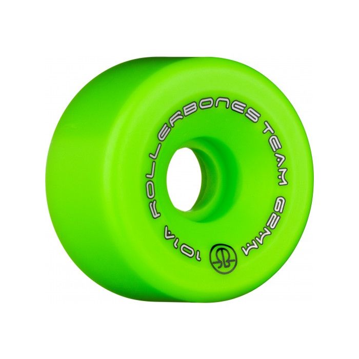 Ruedas RollerBones Team Logo 62mm. 101a. Color: Verde. (Pack de 8)