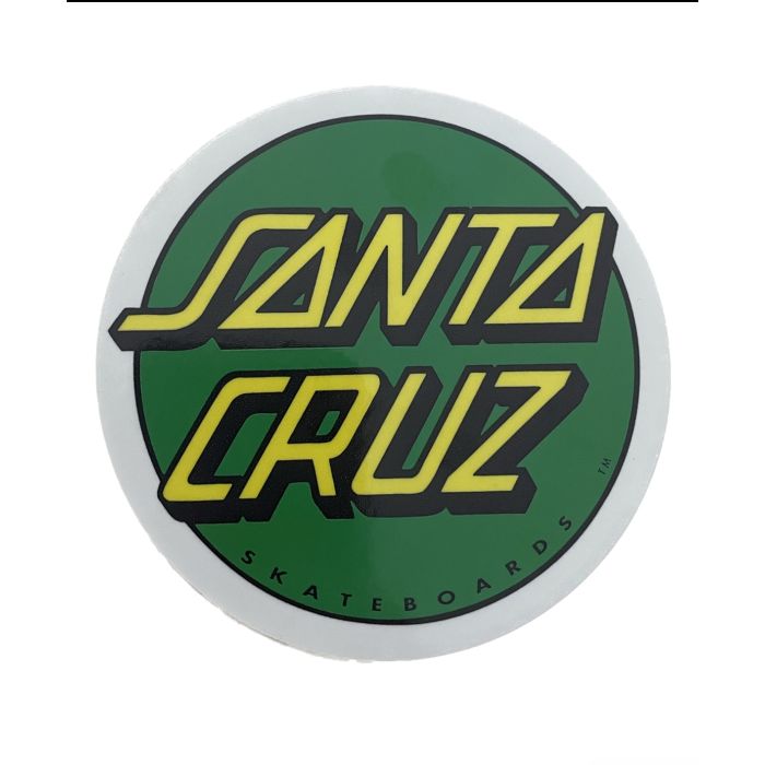 Adhesivos Santa Cruz Classic Dot 4". Color: Verde 