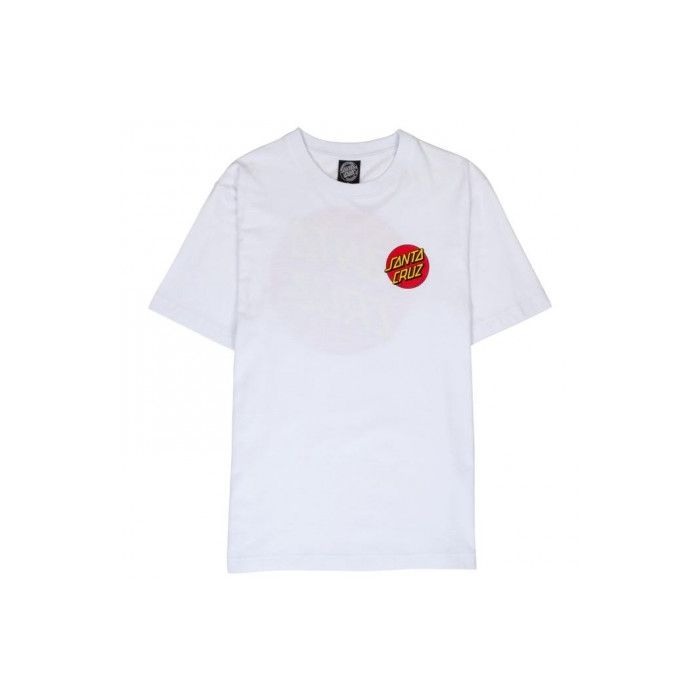 Camiseta de manga cortaSanta Cruz Tee Classic Dot Chest. Color, Blanco