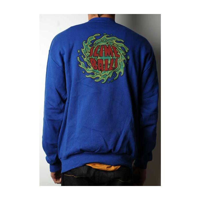 Sudadera Santa Cruz Slime Balls Logo. Color: Royal