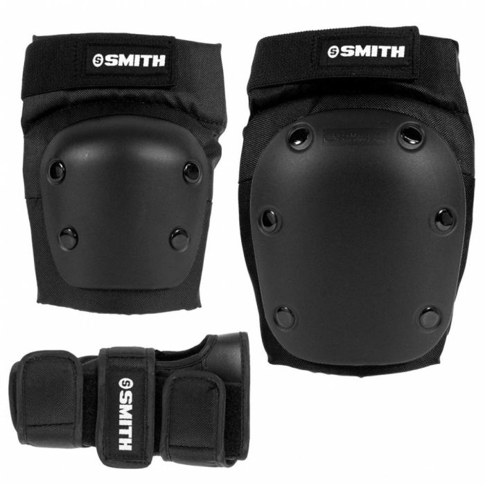 Protecciones Smith Scabs Combo pack. Talla: Color Negro/Negro