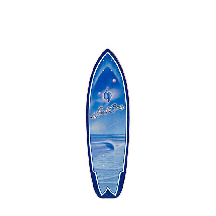 Tabla de monopatín Surf One Galaxy. Largo, 29.625". Ancho, 8.75". Nose: 2.25". Tail: 6.625"