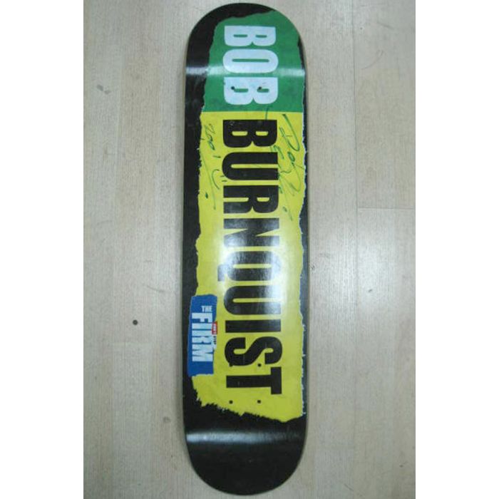 Tabla de monopatín The Firm Bob Burnquist Series "Stance Collection". Tabla firmada por Bob Butquist

