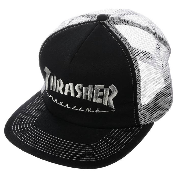 Gorra Thrasher Thrasher Embroidered Flame Logo Mesh Cap. Color: Negro. Talla única