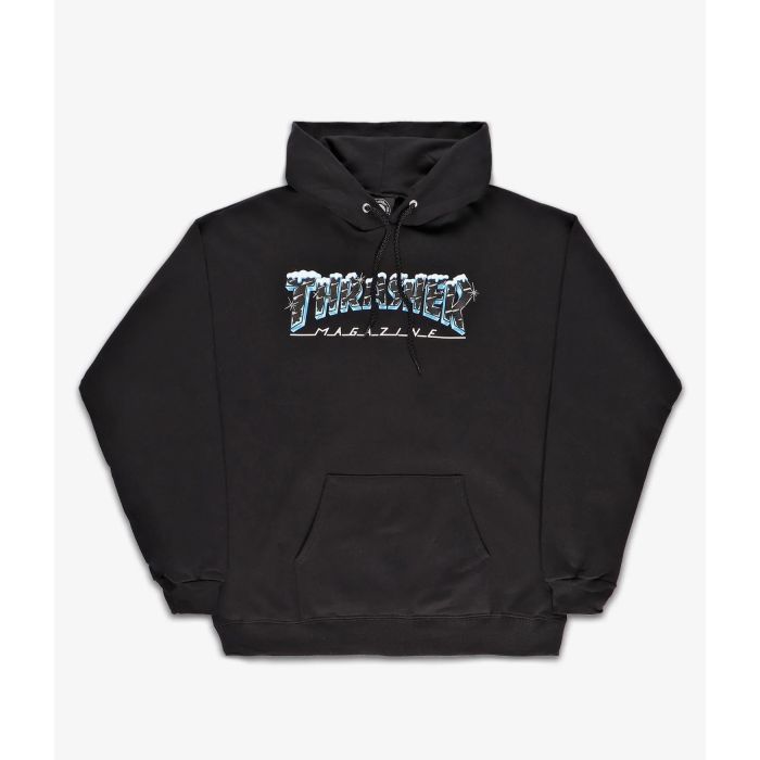 Thrasher Hoodie Black Ice Black