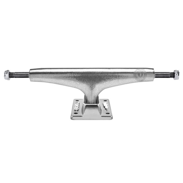 Ejes de monopatín Thunder 151 Hi Lights #2. Base lijera forjada. Ancho del hanger: 6.15" / 156 mm. Ancho del axle/esparrago: 8.75" / 222 mm. Altura: 52 mm al centro del espárrago. Gomas de 90a en verde claro transparente.
Tecnologia Quick Response Geomet