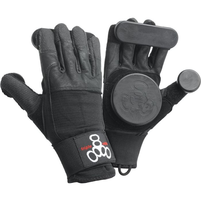 Guantes de longboard Sliders. Diseñado con yemas de los dedos de Kevlar y pastillas reemplazables para la palma y los dedos.
Color, Negro.