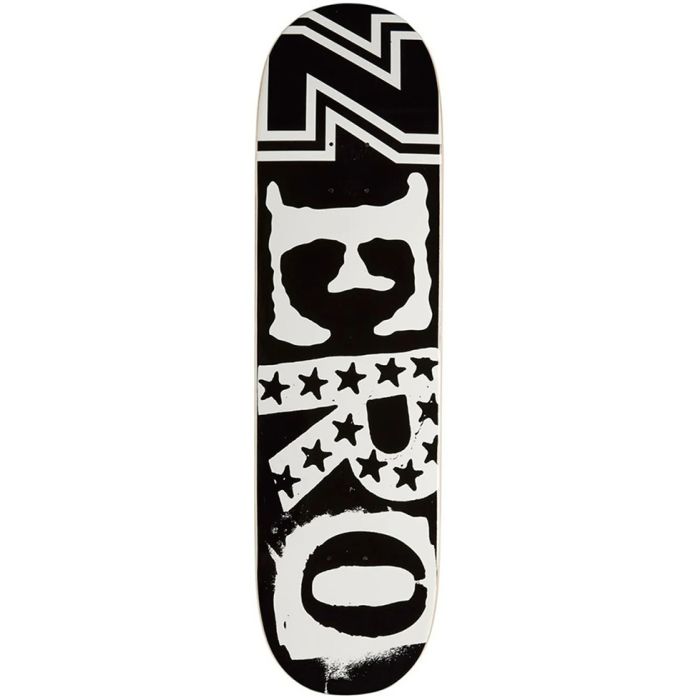 Tabla de monopatin Zero skateboards Legacy Ramson 8.25". Color: Negr/ Blanco. (Unidad).