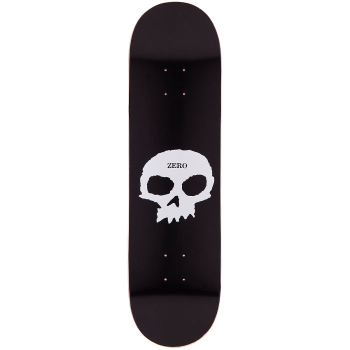 Tabla de monopatín Zero skateboards Single skull 8.375" x 31.9" Color, Negro/ Blanco