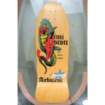 Tabla de monopatín Vintage NOS Airbourne Jimi Scott Pro Street Dragon "Colección Stance". Tabla Original, no es una Reedición.