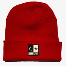 Gorro de lana acrilica. All one Brand Acrylic Beanie Red. Color: Rojo.