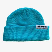 Gorro de lana acrilica. All one Brand Moonphases Shortcut Beanie Lagoon. Color: Lagoon
