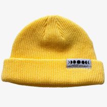 Gorro de lana acrilica. All one Brand Moonphases Shortcut Beanie Sweetcorn. Color: Amarillo.