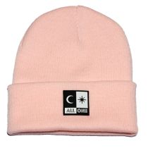 Gorro de lana acrilica. All one Brand Acrylic Beanie light pink Color, Rosa