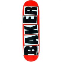 Baker Brand Logo Black White Red 8.375". (Unidad)