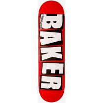 tabla Baker Brand Logo White Red 7.56" x 31.25". Color: Rojo/ Blanco