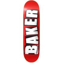 Tabla de monopatín Baker Brand Logo White Red Mini 7.3" x 30.0" Color, Rojo/ Blanco
