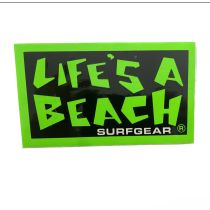 Adhesivo BBC Life’s a Beach logo design by Mark “Boogaloo” Baagoe 3". Color: Verde/Negro
adhesivo vintage original, no es una reedicion.