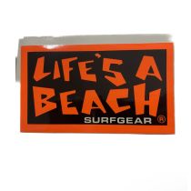 Adhesivo BBC Life’s a Beach logo design by Mark “Boogaloo” Baagoe 3". Color: Naranja/Negro
adhesivo vintage original, no es una reedicion.