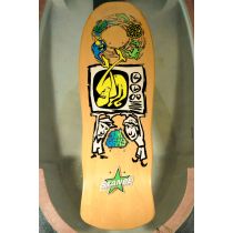Tabla de monopatín Blockhead NOS Jim Gray TV Mini. Color: Verde."Colección Stance". Tabla original vintage, no es una reedición.