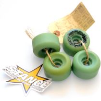 Ruedas Blockhead NOS Hard Times 55mm x 35mm. 95a. Color: Azul Verdoso. (4 Ruedas)