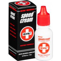 Lubricante para rodamientos de skate Bones Speed Cream. Es un lubricante sintético para patines de baja viscosidad y alta temperatura especialmente formulado por Bones para reducir la fricción y proporcionar una micropelícula duradera de lubricante para p