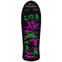 Tabla de monopatín Bones Brigade Powell Peralta Lance Mountain Future Primitive. Reissue 12 .10" x 30.75", Wheelbase: 15.375". Nose: 3.875". Tail: 6.5". Deck Shape: 156. Deck Concave: SP2. Tabla reedición del modelo original de los 80. Color: Plata 