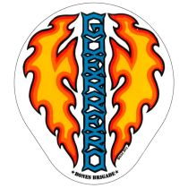 Pegatina de Powell Peralta Tommy Guerrero Flaming Dagger 4.5" x 5.25" 
