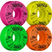 Bones Wheels 100's V4 Wide OG Formula #1 Party Pack. 53mm. 100a. Assorted Color: (4 Ruedas)