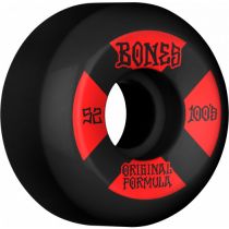 Bones Wheels 100's V5 Sidecut OG Formula #4. 52mm. 100a. Black. (4 Ruedas)