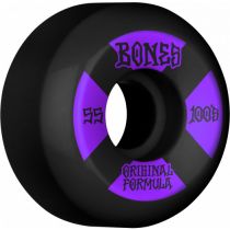 Bones Wheels 100's V5 Sidecut OG Formula #4. 55mm. 100a. Black. (4 Ruedas)