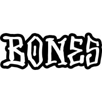 Adhesivo Bones Wheels Bones 7". Color: Blanco