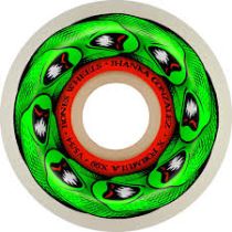 Ruedas de monopatín Bones Wheels X-Formula V5 Jhank Monito & Mat 54mm. 99a.. White. (4 Ruedas)

