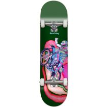 Completo Raven Tershy Bike.  8.125" x 31.625" (Unidad). Ruedas Chocolate De 52 mm, Rodamientos Chocolate Abec 5. Ejes de 5.25" Color, Negro/ Rojo