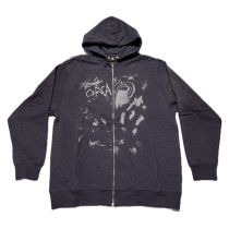 Sudadera con cramallera y capucha C1rca Icon Charcoal Heather. Color: Gris.