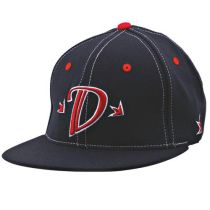 Gorra Dekline D Pro Flexfit Talla L/Xl Negra con D Roja
