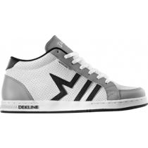 Zapatillas de monopatín Dekline Drexel. Color: Blanco/ Negro/ Gris