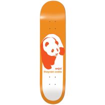 Tabla de monopatín Thaynan Costa Classic Panda Super Sap R7. 8.75 . Concavo alto. Tail alto. Tabla prensada de una en una. 8.75" x 32.0". Color: Naranaja. (Unidad)