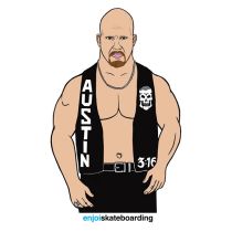 Adhesivo de monopatín Enjoi Body Steve Austin 5.75" X 3.75"