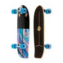 Completo Flow Surf Skates Stub 29" x 10". Ejes Flow Surf Trucks. Ruedas 69mm 78a Flow Surf Cruisers. Color: Negro/ Multicolor 