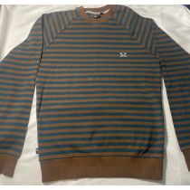 Sudadera Fourstar Stripes. Color: Marrón/Azul