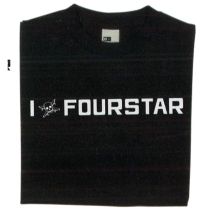 Camiseta manga corta Fourstar I Luv Fourstar. Color: Negro. (Unidad)