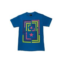 Camiseta de manga corta Fourstar Maze. Color: Turquesa. (Unidad)
